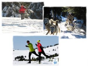Multi-activites nordiques Mezenc Monts d'Ardeche Decouvrez les jooies des activités nordiques sur les hauts plateaux du Massif Central